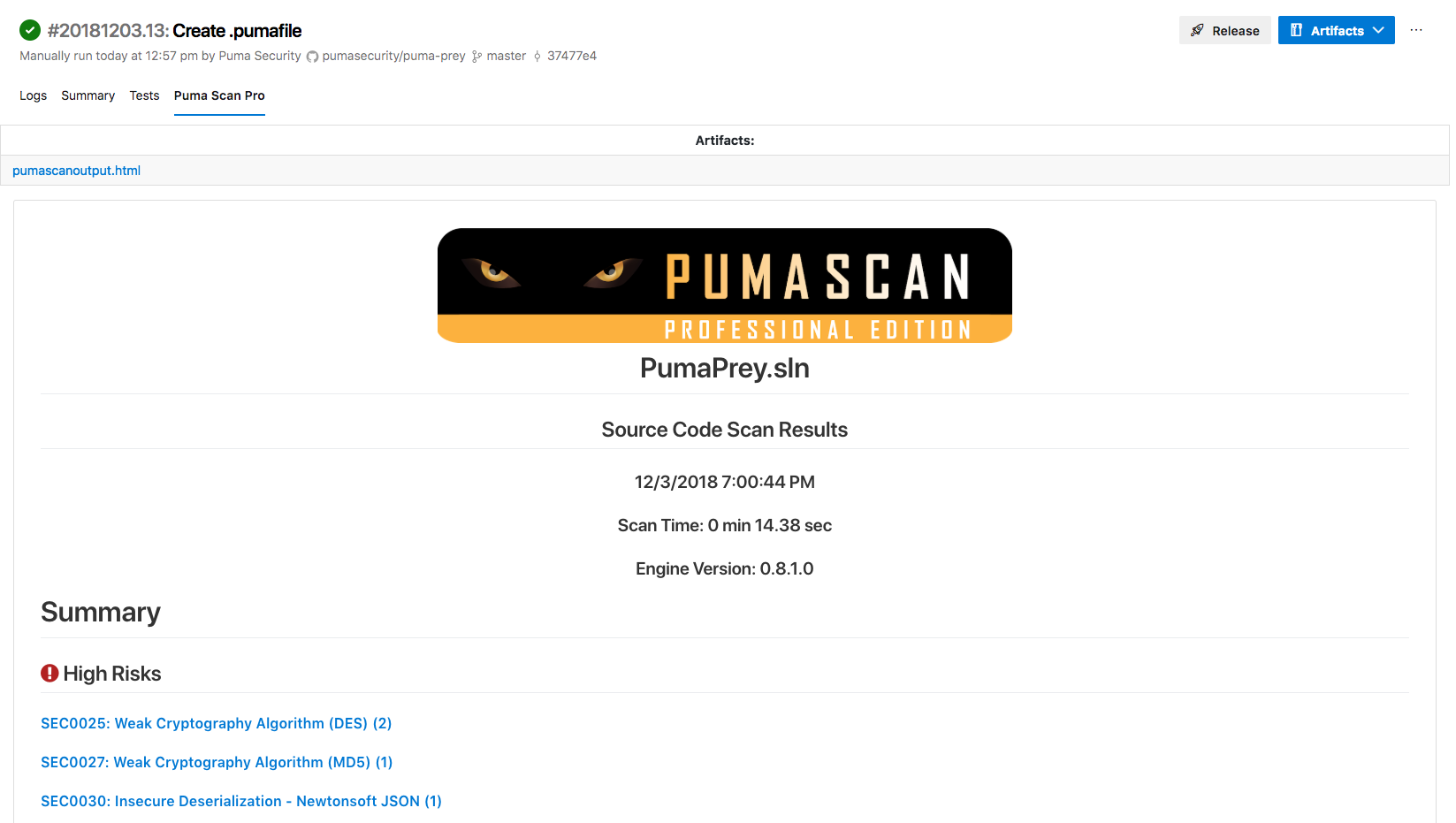 puma code scanner